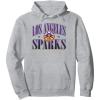 WNBA Los Angeles Sparks Courtside Pullover Hoodie(Heather Grey)