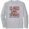 WNBA Los Angeles Sparks Home Court Long Sleeve T-Shirt(Heather Grey)