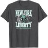 WNBA New York Liberty Home Court Midtown T-Shirt(Dark Heather Grey)