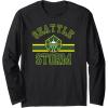WNBA Seattle Storm Downtown Long Sleeve T-Shirt(Black)