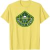 WNBA Seattle Storm Fan Base T-Shirt(Lemon Yellow)