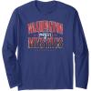 WNBA Washington MysticsCourtside Long Sleeve T-Shirt(Navy Blue)
