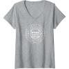 Womens WNBA Around the World V-Neck T-Shirt(Heather Grey)