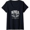 Womens WNBA Boxed Out V-Neck T-Shirt(Black)