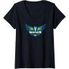 Womens WNBA Dallas Wings Fan Base V-Neck T-Shirt(Black)