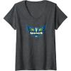 Womens WNBA Dallas Wings Fan Base V-Neck T-Shirt(Dark Heather Grey)