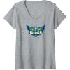 Womens WNBA Dallas Wings Fan Base V-Neck T-Shirt(Heather Grey)