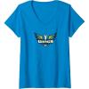 Womens WNBA Dallas Wings Fan Base V-Neck T-Shirt(Sapphire Blue)