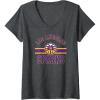 Womens WNBA Los Angeles Sparks Downtown V-Neck T-Shirt(Dark Heather Grey)