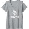 Womens WNBA New York Liberty Carry the Torch V-Neck T-Shirt(Heather Grey)