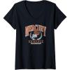 Womens WNBA Phoenix Mercury Top Class V-Neck T-Shirt(Black)