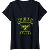 Womens WNBA Property Of Dallas Wings Licensed V-Neck T-Shirt(Black)