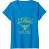 Womens WNBA Property Of Dallas Wings Licensed V-Neck T-Shirt(Sapphire Blue)