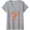 Womens WNBA Property Of Phoenix Mercury Licensed V-Neck T-Shirt(Heather Grey)