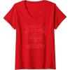 Womens WNBA Property Of Washington Mystics Licensed V-Neck T-Shirt(Red)