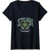 Womens WNBA Seattle Storm Top Class V-Neck T-Shirt(Black)