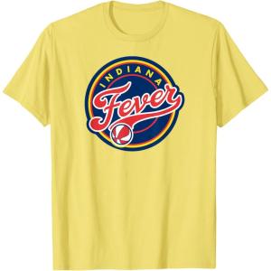Indiana Fever WNBA Unisex-Adults & Kids Grey T-Shirt, Small, Short Sleeve, Round Neck, Loose Fit, Modern, Logo, Triblend, Sports Fan(Lemon Yellow)
