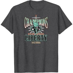 New York Liberty Commissioner’s Cup Champions Leaderboard T-Shirt(Dark Heather Grey)