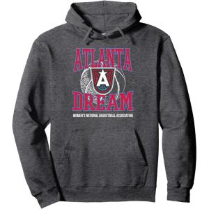 WNBA Atlanta Dream Home Court Pullover Hoodie(Dark Heather Grey)