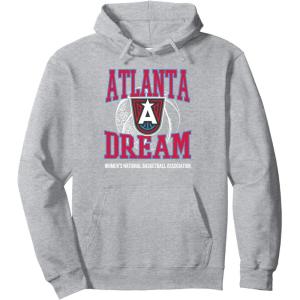 WNBA Atlanta Dream Home Court Pullover Hoodie(Heather Grey)