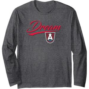 WNBA Atlanta Dream Officially Licensed Long Sleeve T-Shirt(Dark Heather Grey)