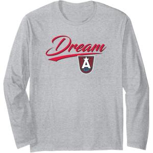 WNBA Atlanta Dream Officially Licensed Long Sleeve T-Shirt(Heather Grey)