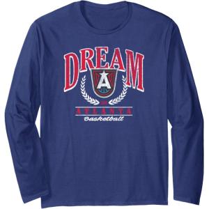 WNBA Atlanta Dream Top Class Long Sleeve T-Shirt(Navy Blue)