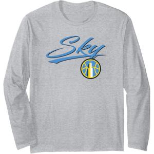 WNBA Chicago Sky Officially Licensed Long Sleeve T-Shirt(Heather Grey)