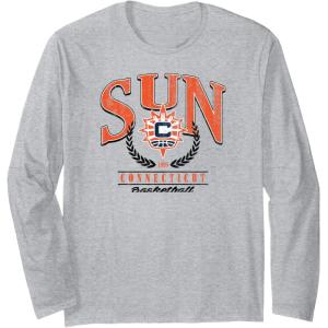 WNBA Connecticut Sun Top Class Officially Licensed Long Sleeve T-Shirt(Heather Grey)