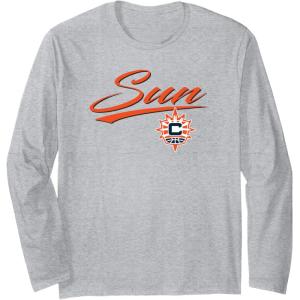 WNBA Connecticut Suns Officially Licensed Long Sleeve T-Shirt(Heather Grey)