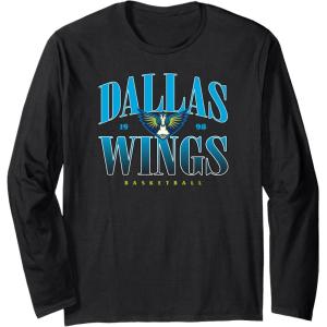 WNBA Dallas Wings Courtside Long Sleeve T-Shirt(Black)