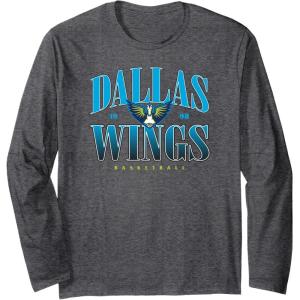 WNBA Dallas Wings Courtside Long Sleeve T-Shirt(Dark Heather Grey)