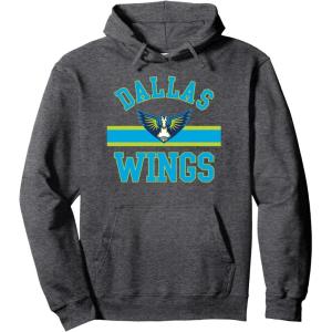 WNBA Dallas Wings Downtown Pullover Hoodie(Dark Heather Grey)