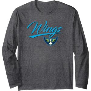 WNBA Dallas Wings Officially Licensed Long Sleeve T-Shirt(Dark Heather Grey)
