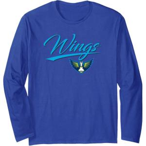 WNBA Dallas Wings Officially Licensed Long Sleeve T-Shirt(Royal Blue)