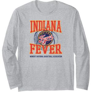 WNBA Indiana Fever Home Court Long Sleeve T-Shirt(Heather Grey)