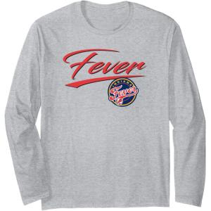 WNBA Indiana Fever Officially Licensed Long Sleeve T-Shirt(Heather Grey)