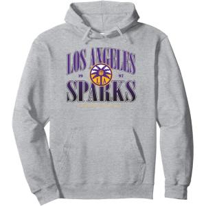 WNBA Los Angeles Sparks Courtside Pullover Hoodie(Heather Grey)