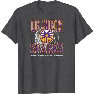 WNBA Los Angeles Sparks Home Court Midtown T-Shirt(Dark Heather Grey)