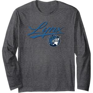 WNBA Minnesota Lynx Officially Licensed Long Sleeve T-Shirt(Dark Heather Grey)