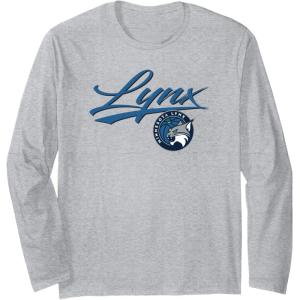 WNBA Minnesota Lynx Officially Licensed Long Sleeve T-Shirt(Heather Grey)