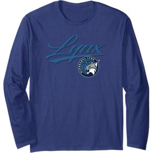 WNBA Minnesota Lynx Officially Licensed Long Sleeve T-Shirt(Navy Blue)