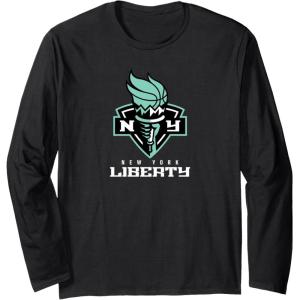 WNBA New York Liberty Fan Base Long Sleeve T-Shirt(Black)