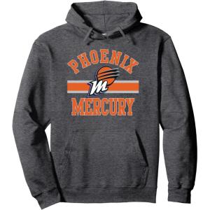 WNBA Phoenix Mercury Downtown Pullover Hoodie(Dark Heather Grey)