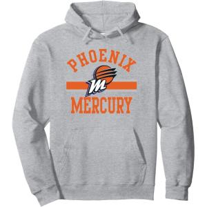 WNBA Phoenix Mercury Downtown Pullover Hoodie(Heather Grey)