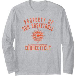 WNBA Property Of Connecticut Suns Licensed Long Sleeve T-Shirt(Heather Grey)