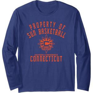 WNBA Property Of Connecticut Suns Licensed Long Sleeve T-Shirt(Navy Blue)