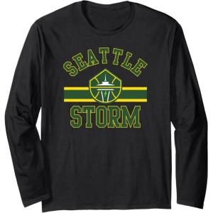 WNBA Seattle Storm Downtown Long Sleeve T-Shirt(Black)
