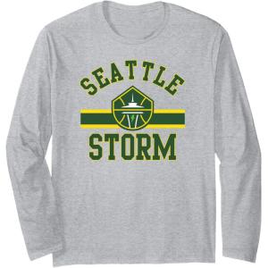 WNBA Seattle Storm Downtown Long Sleeve T-Shirt(Heather Grey)