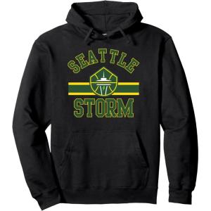 WNBA Seattle Storm Downtown Pullover Hoodie(Black)